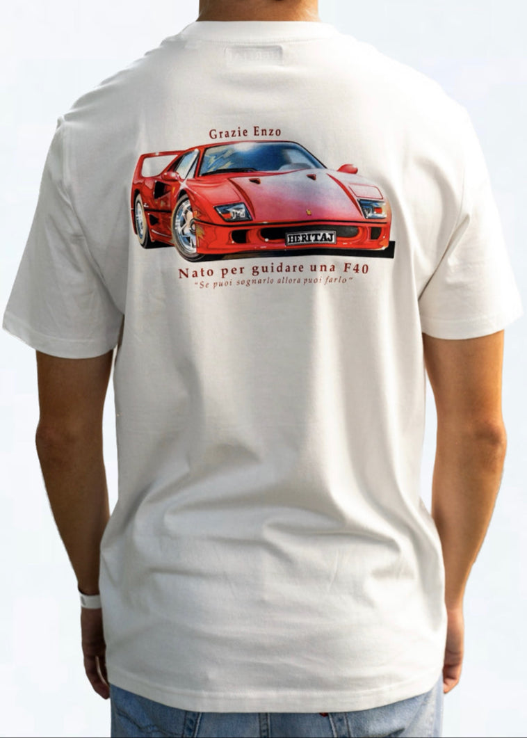 T-shirt F40 - Blanc